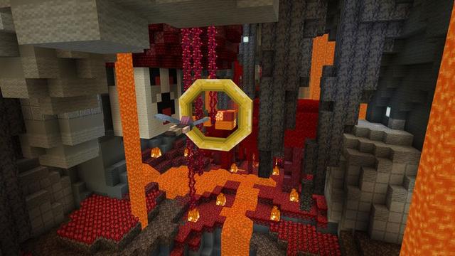 Screenshot of the Minecraft Bedrock Marketplace product Elytra Flight Challenge created by 5 Frame Studios.