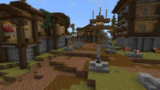 Screenshot of the Minecraft Bedrock Marketplace product Extreme Bouncy Survival created by 5 Frame Studios.