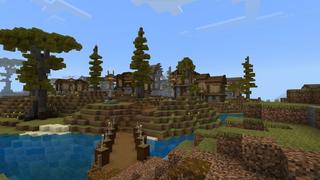 Screenshot of the Minecraft Bedrock Marketplace product Extreme Bouncy Survival created by 5 Frame Studios.