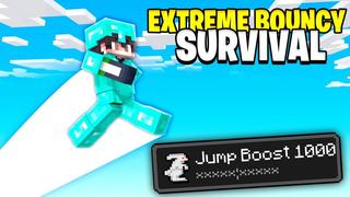 Thumbnail of the Minecraft Bedrock Marketplace product Extreme Bouncy Survival created by 5 Frame Studios.