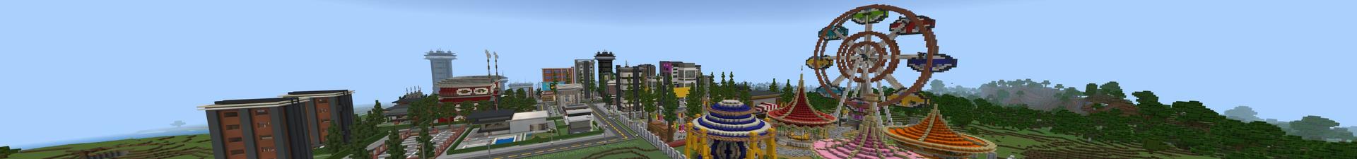 Panorama of the Minecraft Bedrock Marketplace product Furniture City created by 5 Frame Studios.