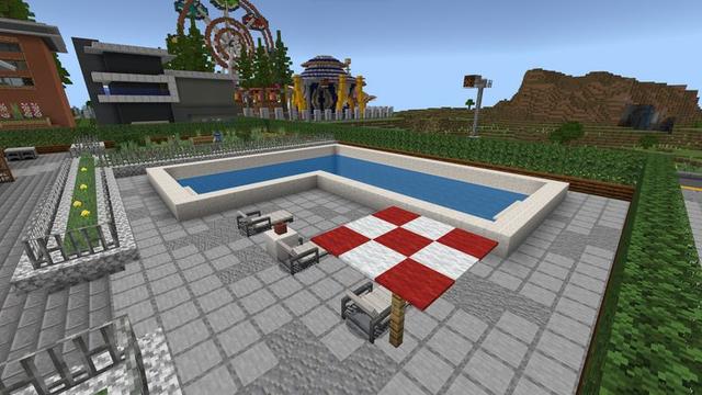 Screenshot of the Minecraft Bedrock Marketplace product Furniture City created by 5 Frame Studios.