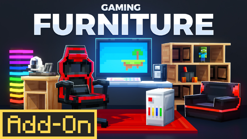 Thumbnail of the Minecraft Bedrock Marketplace product Gaming Furniture Add-On created by 5 Frame Studios.