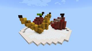 Screenshot of the Minecraft Bedrock Marketplace product Giant Food Sky Survival created by 5 Frame Studios.