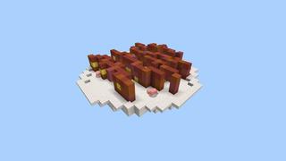 Screenshot of the Minecraft Bedrock Marketplace product Giant Food Sky Survival created by 5 Frame Studios.