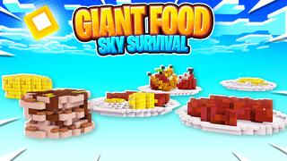 Thumbnail of the Minecraft Bedrock Marketplace product Giant Food Sky Survival created by 5 Frame Studios.