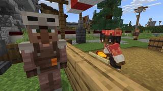 Screenshot of the Minecraft Bedrock Marketplace product Hacker Trades created by 5 Frame Studios.