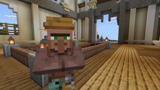 Screenshot of the Minecraft Bedrock Marketplace product Hacker Trades created by 5 Frame Studios.