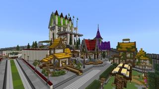 Screenshot of the Minecraft Bedrock Marketplace product Hacker Trades created by 5 Frame Studios.