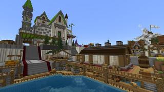 Screenshot of the Minecraft Bedrock Marketplace product Hacker Trades created by 5 Frame Studios.