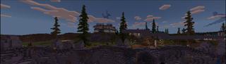Panorama of the Minecraft Bedrock Marketplace product Hacks: Speed Bridge created by 5 Frame Studios.