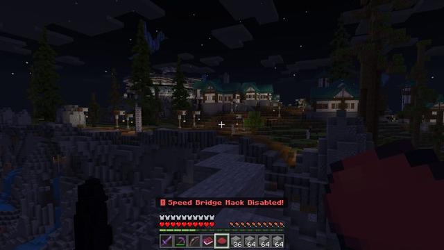 Screenshot of the Minecraft Bedrock Marketplace product Hacks: Speed Bridge created by 5 Frame Studios.