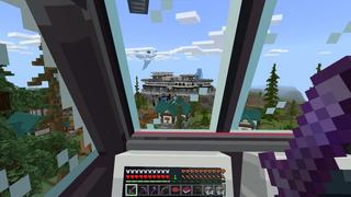 Screenshot of the Minecraft Bedrock Marketplace product Hacks: Speed Bridge created by 5 Frame Studios.