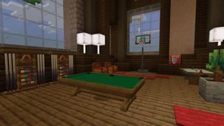 Screenshot of the Minecraft Bedrock Marketplace product Holiday Furniture Mansion created by 5 Frame Studios.