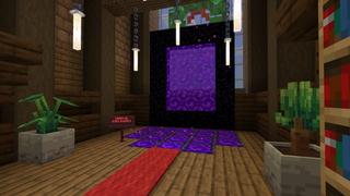 Screenshot of the Minecraft Bedrock Marketplace product Holiday Furniture Mansion created by 5 Frame Studios.