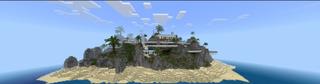 Panorama of the Minecraft Bedrock Marketplace product Island Mansion created by 5 Frame Studios.