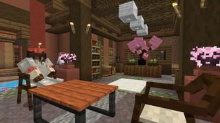 Screenshot of the Minecraft Bedrock Marketplace product Japanese Furniture created by 5 Frame Studios.