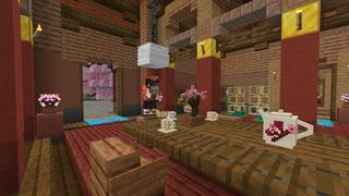 Screenshot of the Minecraft Bedrock Marketplace product Japanese Furniture created by 5 Frame Studios.