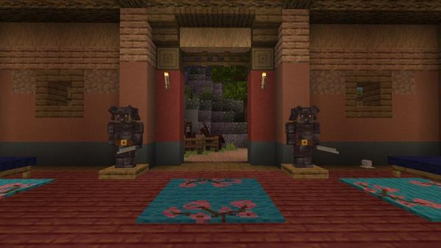 Screenshot of the Minecraft Bedrock Marketplace product Japanese Mountain Village created by 5 Frame Studios.