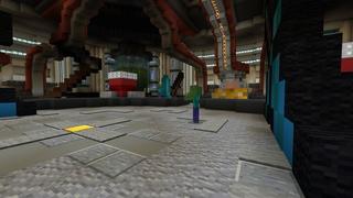 Screenshot of the Minecraft Bedrock Marketplace product Lucky Block Race created by 5 Frame Studios.