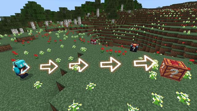 Screenshot of the Minecraft Bedrock Marketplace product Lucky Blocks Add-On created by 5 Frame Studios.