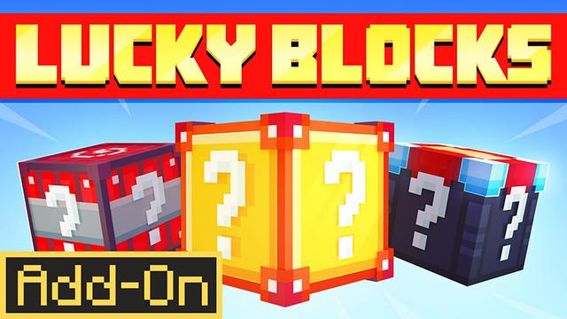 Thumbnail of the Minecraft Bedrock Marketplace product Lucky Blocks Add-On created by 5 Frame Studios.