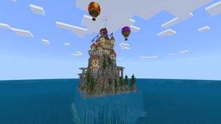 Screenshot of the Minecraft Bedrock Marketplace product Magical Aqua Castle created by 5 Frame Studios.