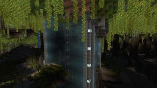 Screenshot of the Minecraft Bedrock Marketplace product MEGA Cave Mansion created by 5 Frame Studios.