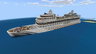 Screenshot of the Minecraft Bedrock Marketplace product Mega Cruise Ship created by 5 Frame Studios.
