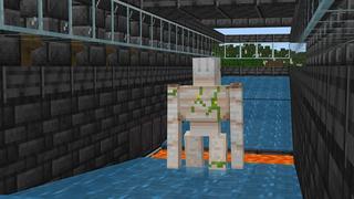 Screenshot of the Minecraft Bedrock Marketplace product Mega Iron Golem Farm created by 5 Frame Studios.