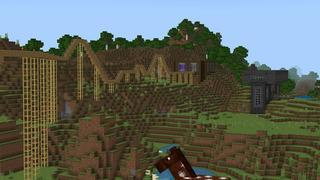 Screenshot of the Minecraft Bedrock Marketplace product Mega Iron Golem Farm created by 5 Frame Studios.