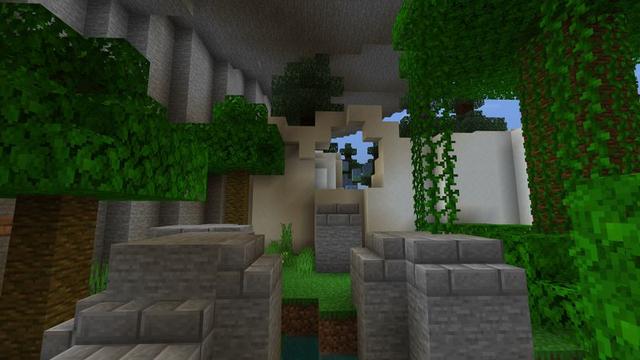 Screenshot of the Minecraft Bedrock Marketplace product Mega Spiral Parkour created by 5 Frame Studios.