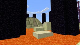 Screenshot of the Minecraft Bedrock Marketplace product Mega Spiral Parkour created by 5 Frame Studios.