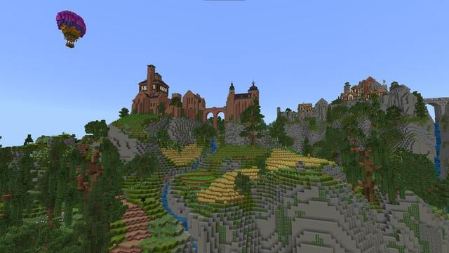 Screenshot of the Minecraft Bedrock Marketplace product Millionaire Island Kingdom created by 5 Frame Studios.