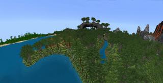 Panorama of the Minecraft Bedrock Marketplace product Millionaire Tropical Island created by 5 Frame Studios.
