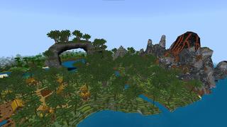 Screenshot of the Minecraft Bedrock Marketplace product Millionaire Tropical Island created by 5 Frame Studios.