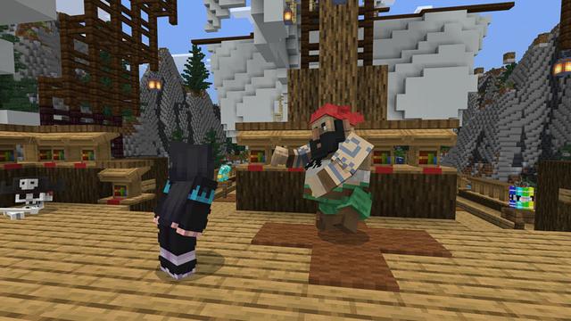 Screenshot of the Minecraft Bedrock Marketplace product Mob Cannons created by 5 Frame Studios.