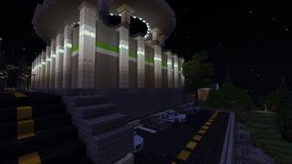 Screenshot of the Minecraft Bedrock Marketplace product Modern Stadium City created by 5 Frame Studios.
