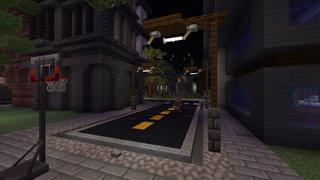 Screenshot of the Minecraft Bedrock Marketplace product Modern Stadium City created by 5 Frame Studios.