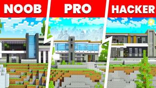 Thumbnail of the Minecraft Bedrock Marketplace product Noob Pro Hacker Mansions created by 5 Frame Studios.