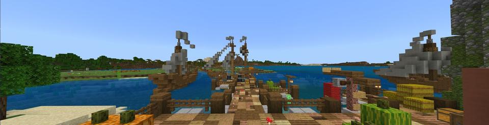 Panorama of the Minecraft Bedrock Marketplace product OP Fishing loot created by 5 Frame Studios.