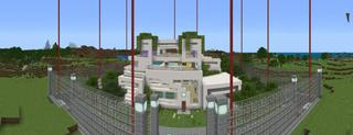 Panorama of the Minecraft Bedrock Marketplace product Pro Hacker Mansion created by 5 Frame Studios.