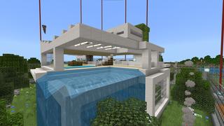 Screenshot of the Minecraft Bedrock Marketplace product Pro Hacker Mansion created by 5 Frame Studios.