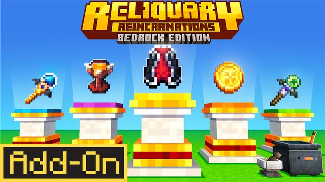 Thumbnail of the Minecraft Bedrock Marketplace product Reliquary Magic Expansion Add-On created by 5 Frame Studios.