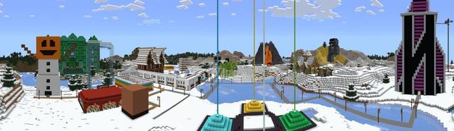 Panorama of the Minecraft Bedrock Marketplace product SB737 100 Days Survival created by 5 Frame Studios.