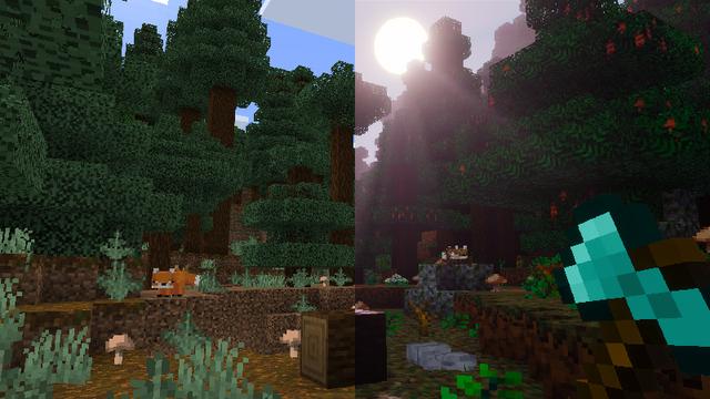Screenshot of the Minecraft Bedrock Marketplace product Seasons Realism+ created by 5 Frame Studios.
