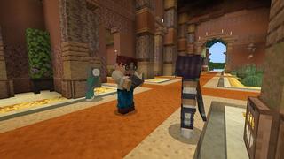 Screenshot of the Minecraft Bedrock Marketplace product Secure Desert Village created by 5 Frame Studios.