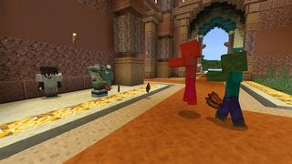 Screenshot of the Minecraft Bedrock Marketplace product Secure Desert Village created by 5 Frame Studios.