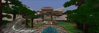 Panorama of the Minecraft Bedrock Marketplace product Security Bunker created by 5 Frame Studios.