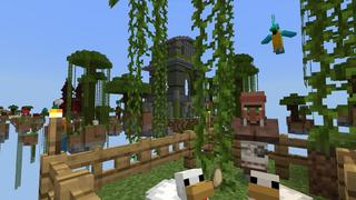 Screenshot of the Minecraft Bedrock Marketplace product Sky Island Expansion created by 5 Frame Studios.